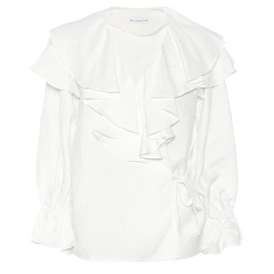 Camila Linen-Blend Blouse from Rejina Pyo