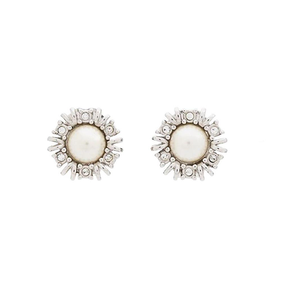 1994 Vintage Dior Faux Pearl Clip On Earrings