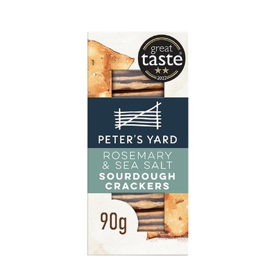 Rosemary & Sea Salt Sourdough Crackers from Peter's Yard 