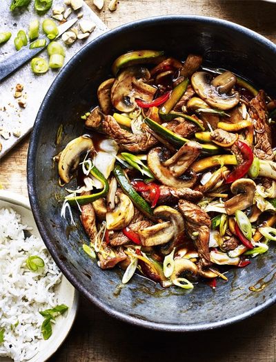 Mushroom and Beef Stir-fry