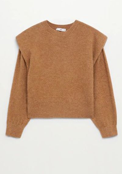 Shoulder Pad Knit Sweater  from Mango
