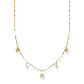 Necklace Crescent Moon & Stars