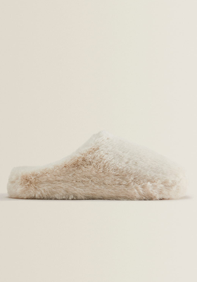 Faux Fur Slippers from Zara Home
