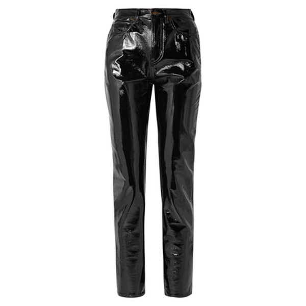 Vinyl Slim-Leg Pants from Saint Laurent