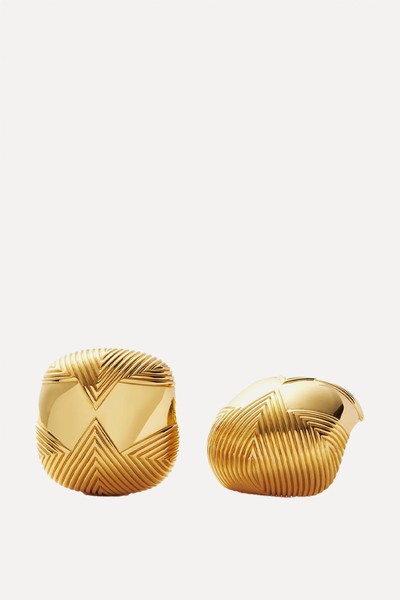 Hera Oversized Dome Ridge Stud Earrings from Missoma