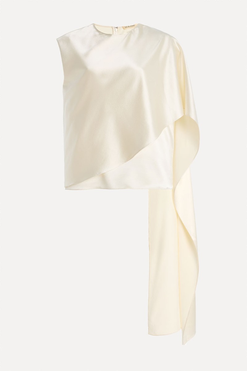 Carmen Cape-Sleeve Silk Top from Heirlome