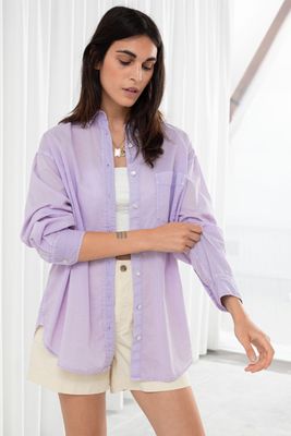 Oversized Organic Cotton Button Up Shirt from & Other Stories
