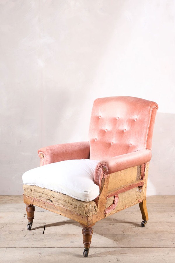 19th Century Buttoned Back Country House Armchair from Tallboy Interiors