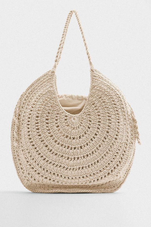 Round Fabric Tote Bag
