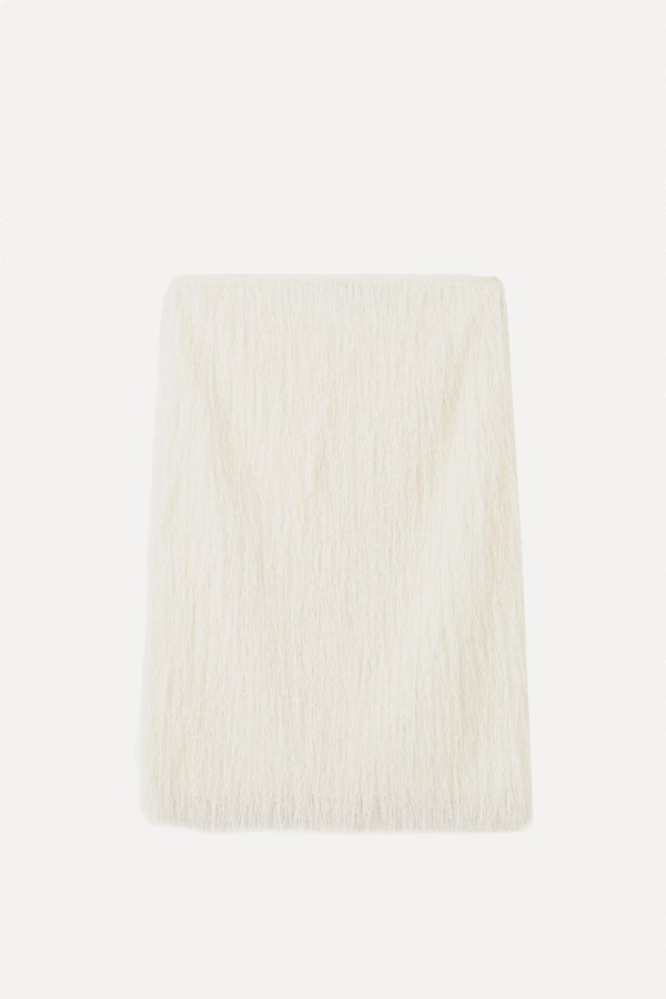 Midi Skirt With Textured Yarn from Mango