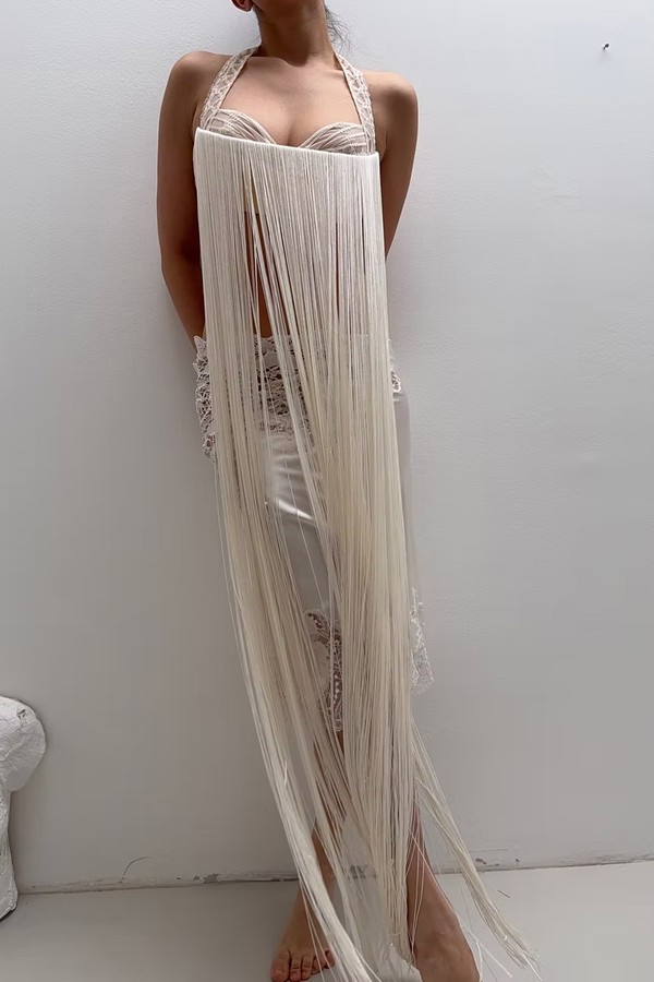 Bra With Fringe Bustier Corset