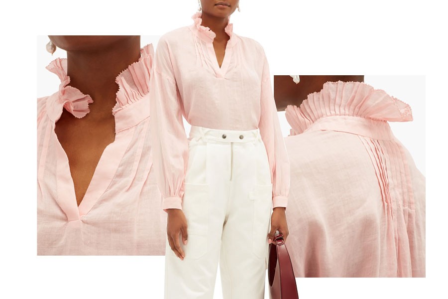 Lucy Ruffled Ramie Blouse, £245 | Sea