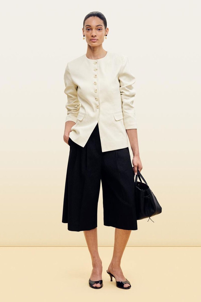 Tailored Wide-Leg Shorts