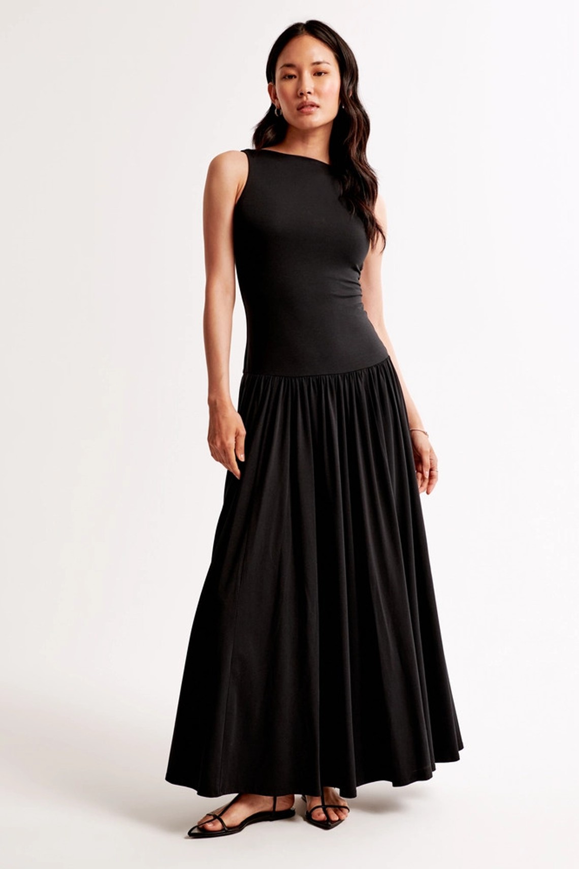 Knit Drop-Waist Maxi Dress from Abercrombie & Fitch