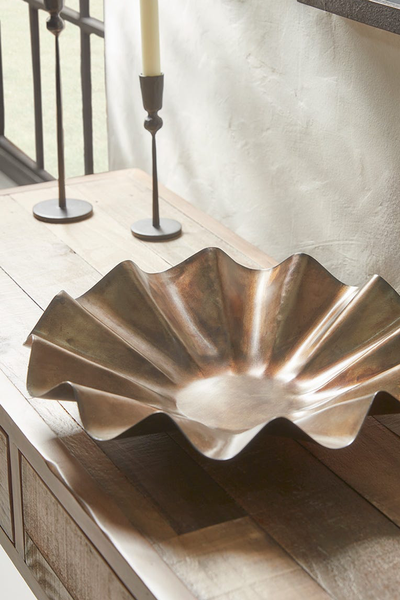 Wavy Metal Bowl  from Cox & Cox