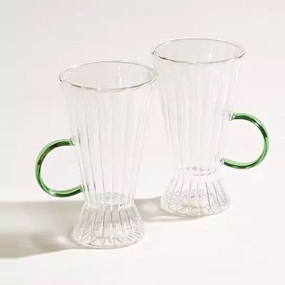 Nami Glass Latte Mugs Set of Two