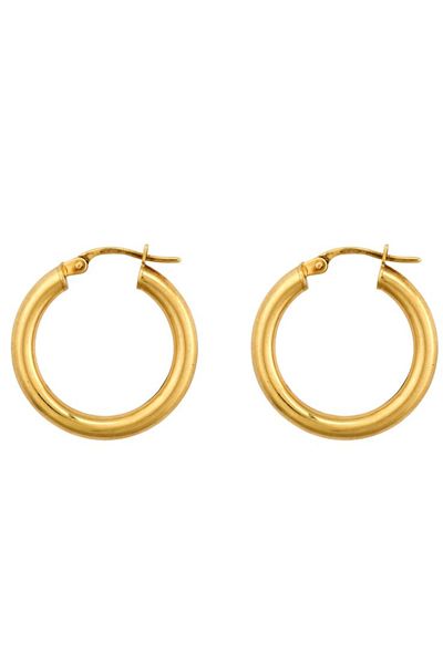 Classic Slim Gold Hoops from Roxanne First