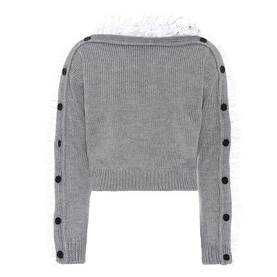 Lace-Trimmed Wool Sweater from Philosophy Di Lorenzo Serafini
