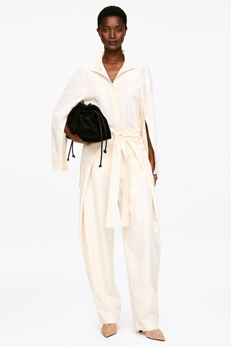 Wrap-Front Tailored Trousers from ARKET