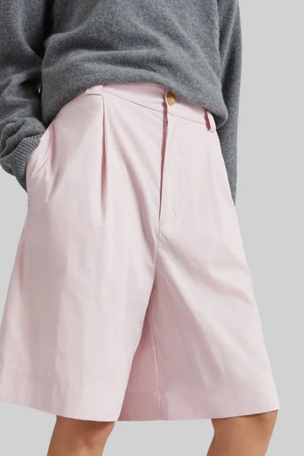  Darkpark Danielle Light Popeline Wide-Leg Shorts from The Frankie Shop