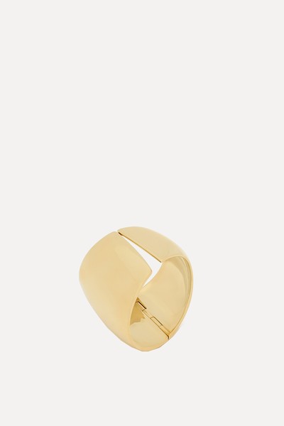 Asymmetrical Split Cuff In Metal