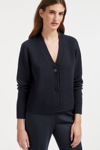 Caro Boxy V Neck Cardigan from Cefinn