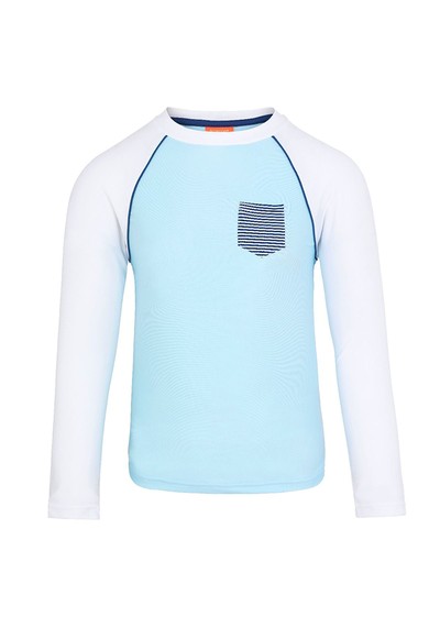 Blue Long Sleeve Rash Vest from Sunuva