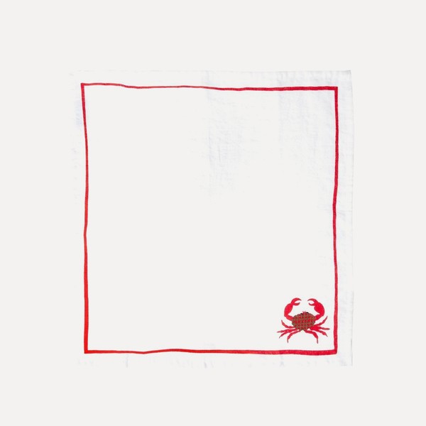 Crab Embroidered Napkin from The Conran Shop