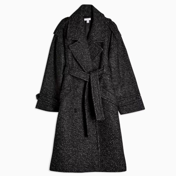 Grey Wool Salt & Pepper Coat