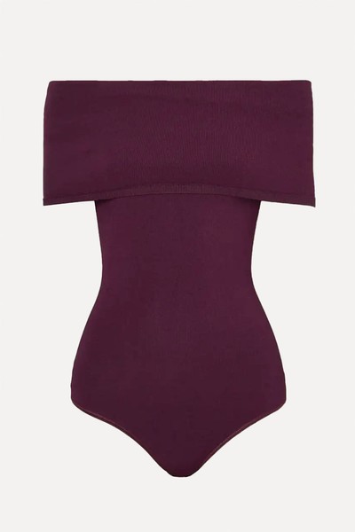 Archetypes Angie Off-The-Shoulder Bodysuit from Alaïa