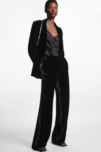 Straight-Leg Velvet Trousers from COS