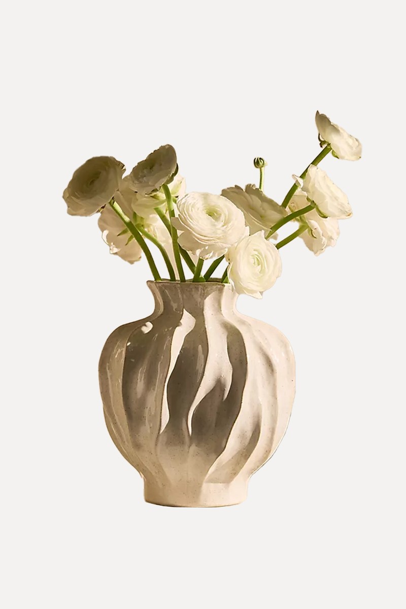 Glossy Stoneware Vase