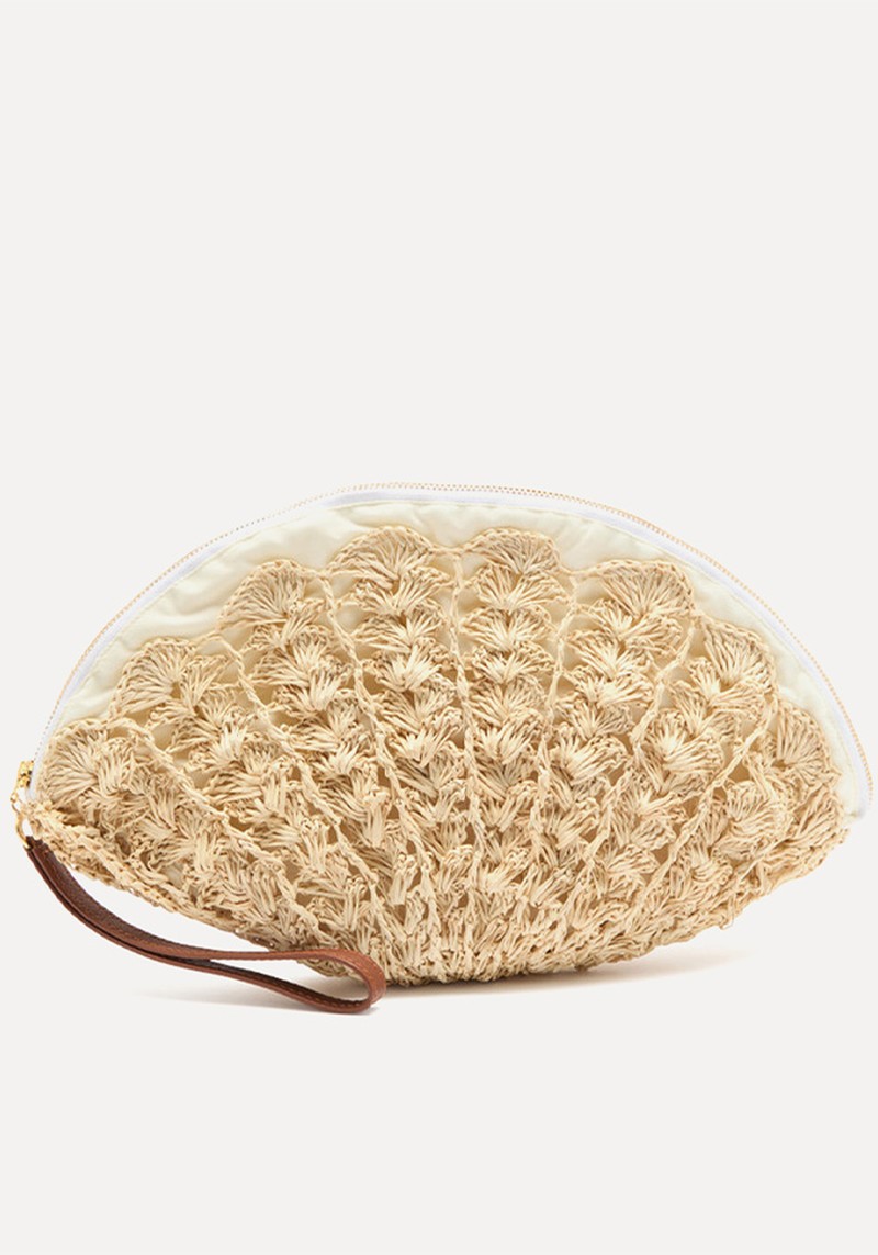 Seashell Straw Clutch