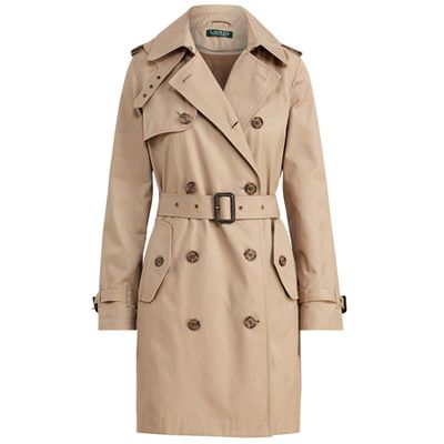 Cotton-Blend Trench Coat