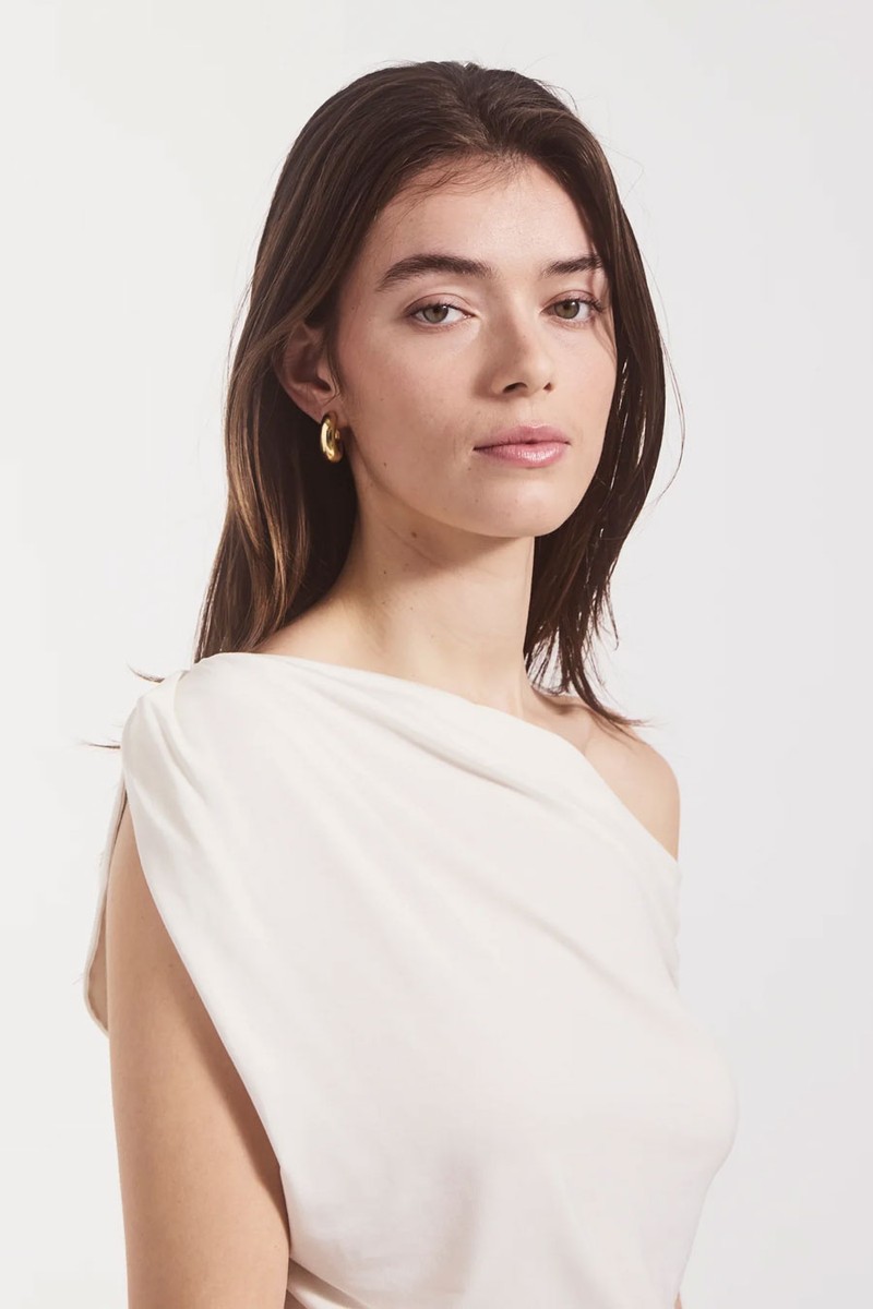 Tanz Draped Top from Ninety Percent
