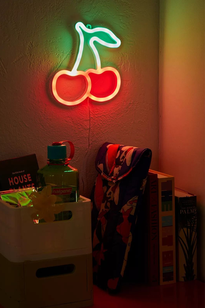Neon Cherry Wall Light from Colourways