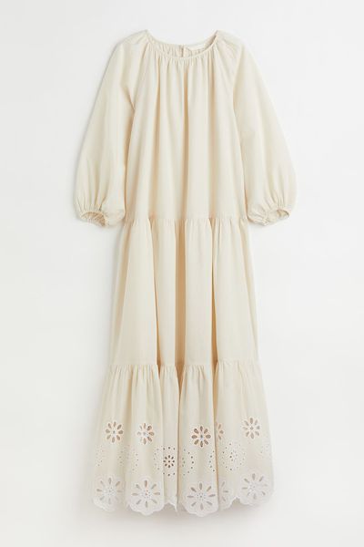 Broderie-Anglaise Hem Dress from H&M