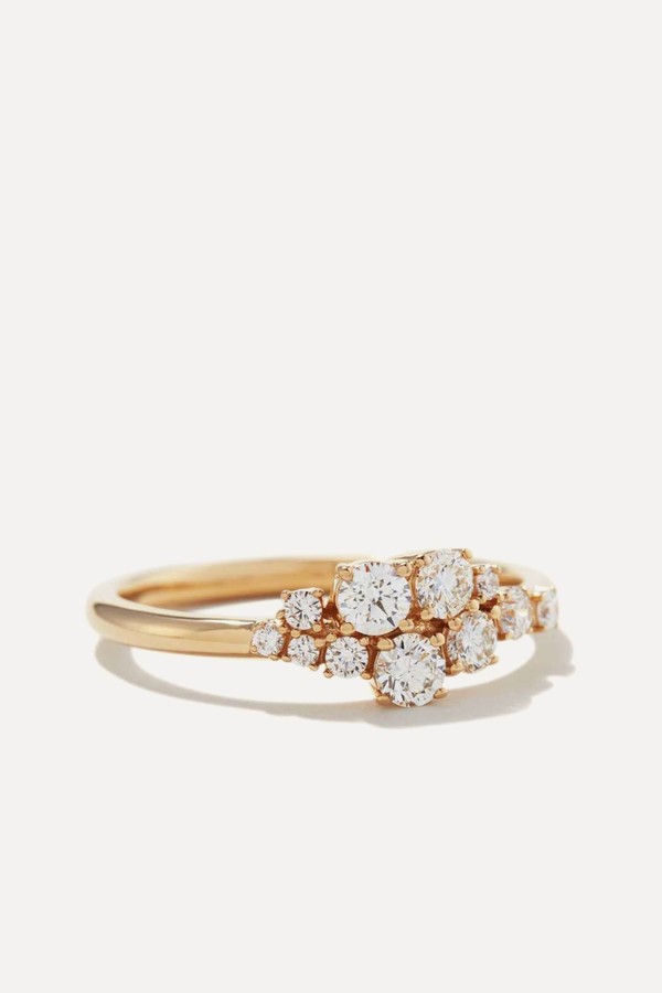 Diamonds Cluster Ring 