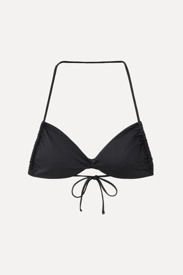 Bandeau Bikini Top With Ruching