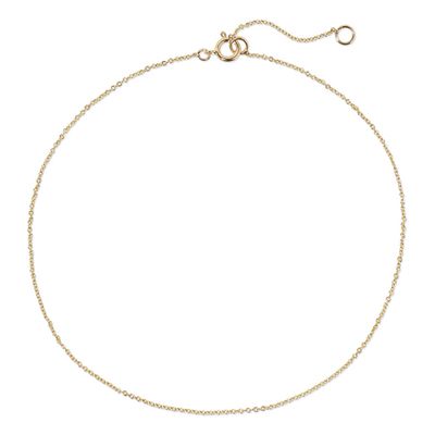14-Karat Gold Anklet from Stone and Strand