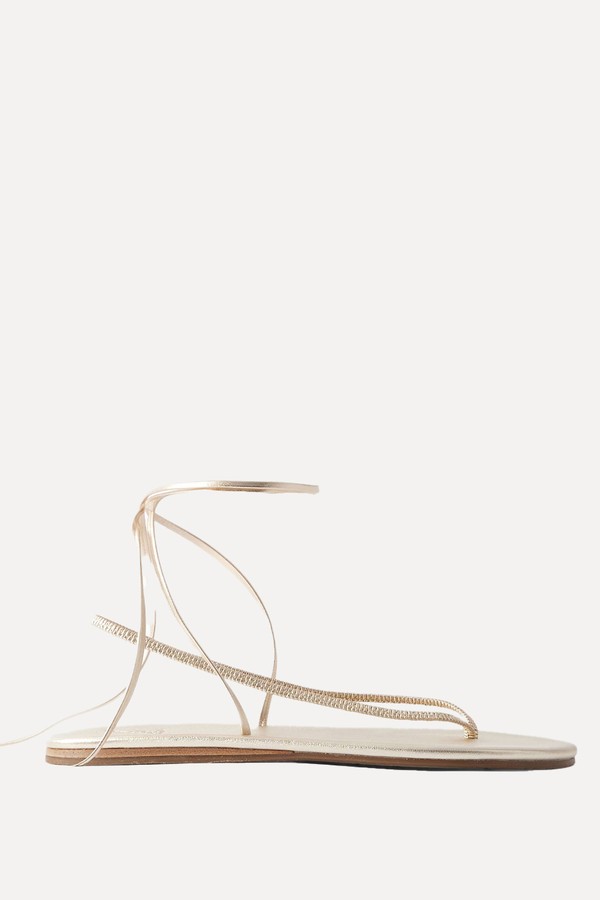 Sfendoni Metallic Sandals from ANCIENT GREEK SANDALS