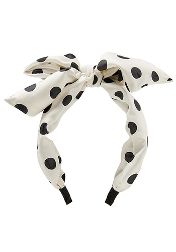 Heidi Polka Dot & Bow Headband from Oliver Bonas