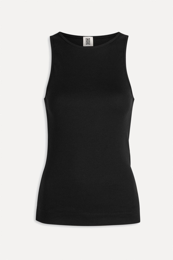 Amani Ribbed Stretch-Cotton Tank from By Malene Birger