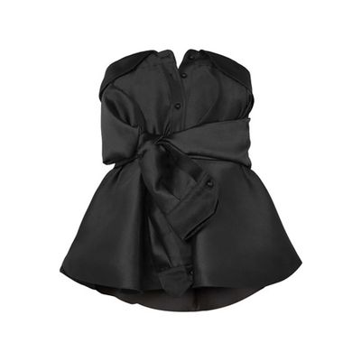 Bow-Detailed Satin-Twill Top from Alexis Mabille