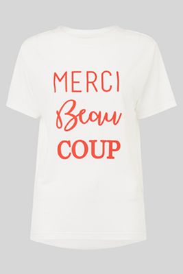 Merci Beau Coup Logo T-Shirt from Whistles