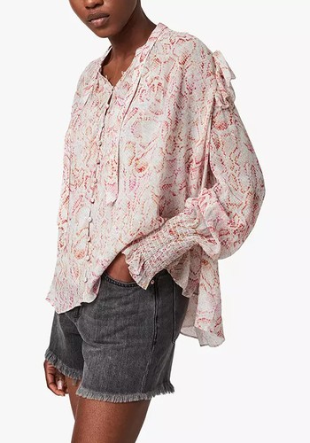 Lara Vernus Snake Print Shirt from AllSaints