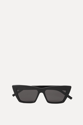 Mica Cat-Eye Acetate Sunglasses from Saint Laurent Eyewear