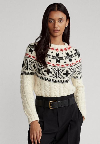 Fair Isle Cable-Knit Jumper