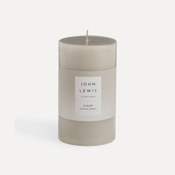 Sentiments Calm Pillar Scented Candle from John Lewis
