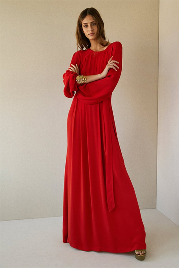 Back Double Tie Maxi Dress from Intropia